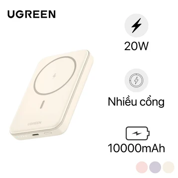 Pin dự phòng Ugreen không dây Magnetic PB561